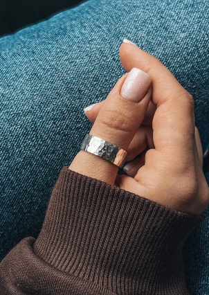 Каблучка без вставок Срібло 925° (родій) s0002/4 р