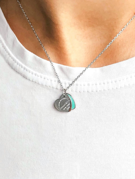 Кольє емаль Срібло 925° (родій) кл23/3031