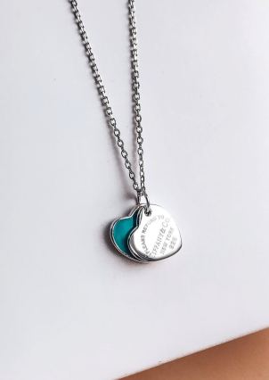 Кольє емаль Срібло 925° (родій) кл23/3031