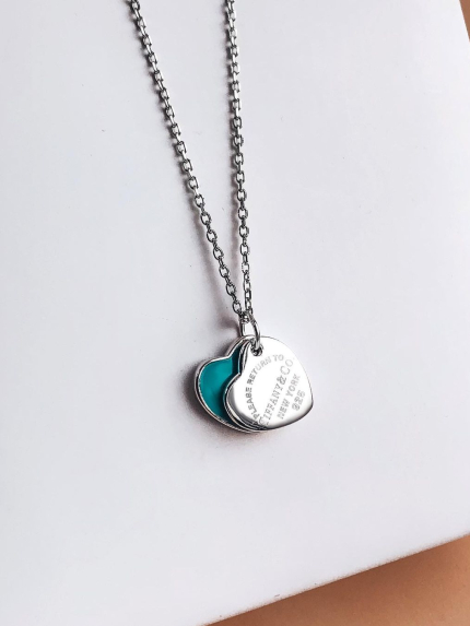 Кольє емаль Срібло 925° (родій) кл23/3031