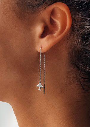 Сережки Срібло 925° (родій) с2/1368