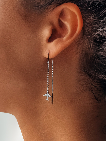 Сережки Срібло 925° (родій) с2/1368