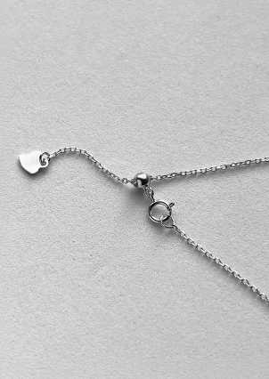 Кольє без вставок Срібло 925° (родій) кл2/2005