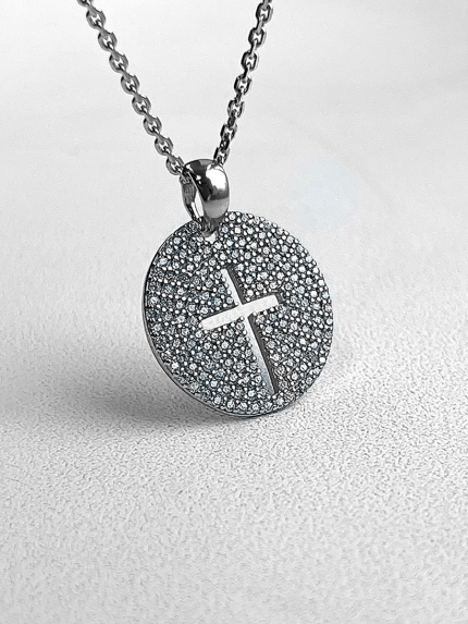 Підвіс фіаніт Срібло 925° (родій) 1002п