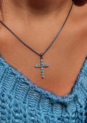 Підвіс фіаніт Срібло 925° (родій) 000550