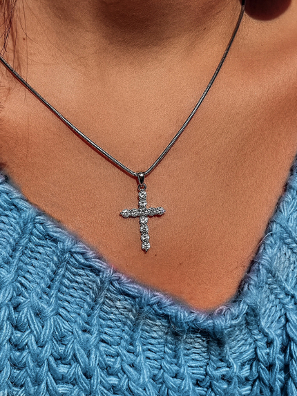 Підвіс фіаніт Срібло 925° (родій) 000550