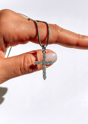 Підвіс фіаніт Срібло 925° (родій) 000550