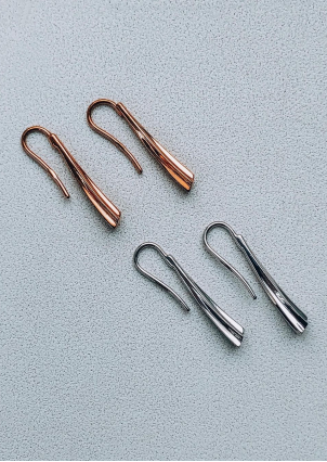 Сережки фіаніт Срібло 925° (позолота) 82805 п