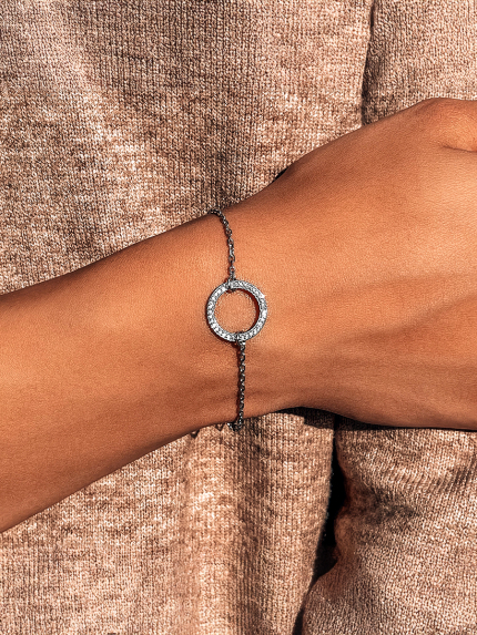 Браслет фіаніт Срібло 925° (родій) 75207