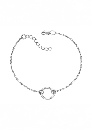 Браслет без вставок Срібло 925° (родій) 75206