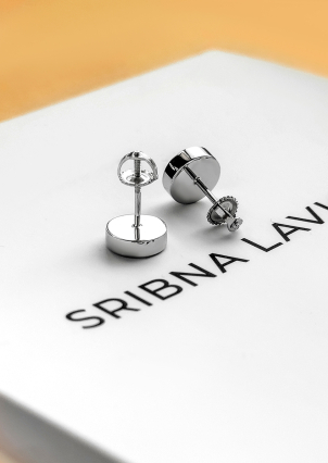 Сережки онікс Срібло 925° (родій) 077210