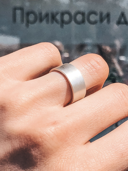 Каблучка без вставок Срібло 925° S0002/2