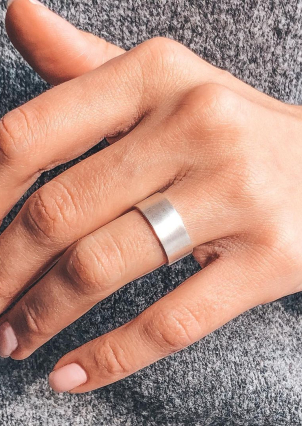 Каблучка без вставок Срібло 925° S0002/2