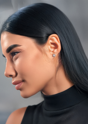 Сережки перламутр Срібло 925° (родій) с2п/1469