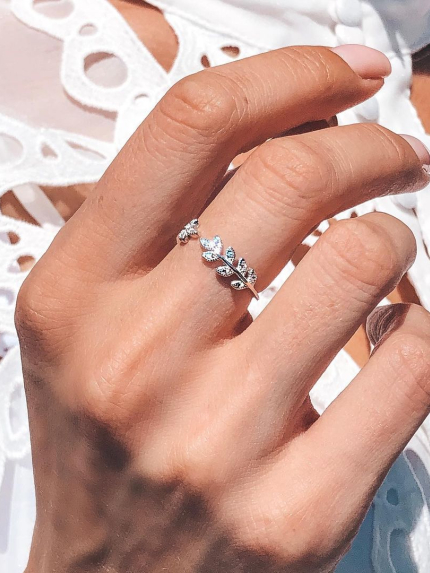 Pierścień cyjanitowy Srebro 925° (rod) k2f/291