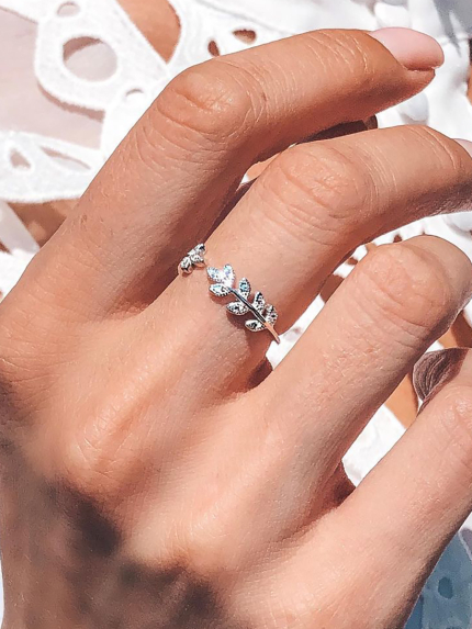 Pierścień cyjanitowy Srebro 925° (rod) k2f/291