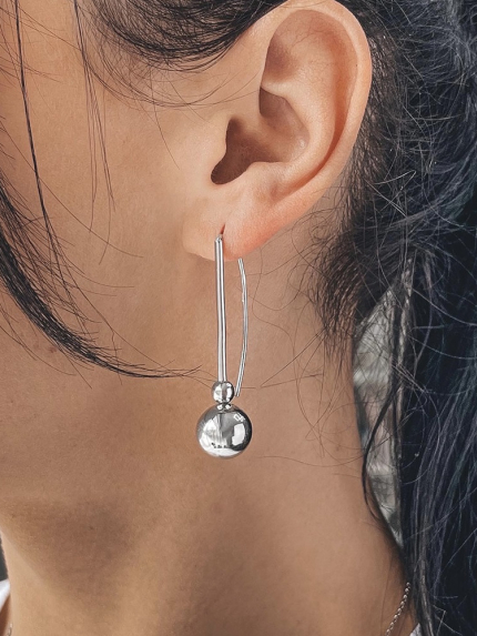 Earrings without inserts Silver 925° (rhodium) 1-8146.0.2