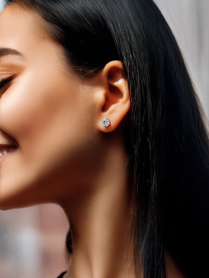 Cyanite earrings Silver 925° (rhodium) se84w