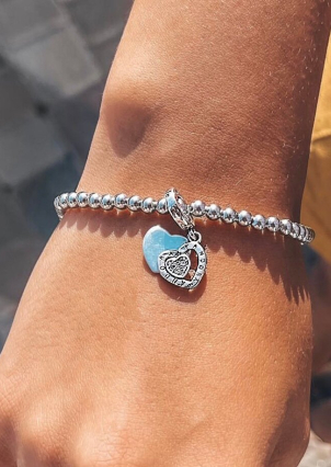 Підвіс Намистина фіаніт Срібло 925° 580221