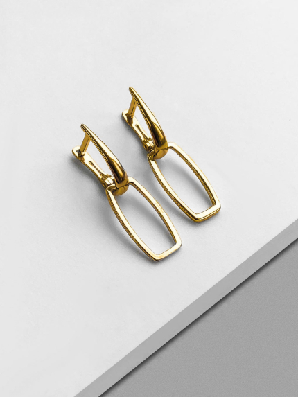 Earrings without inserts Silver 925° (gold-plated) 82775p