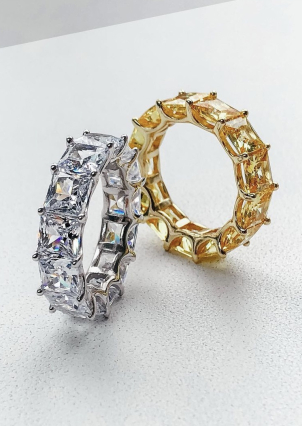 Pierścionek z cyrkonem Srebro 925° (pozłacane) sr48y