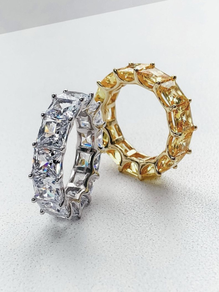 Pierścionek z cyrkonem Srebro 925° (pozłacane) sr48y