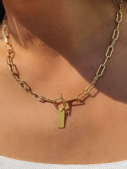 Necklace without inserts Silver 925° (gold-plated) 956331