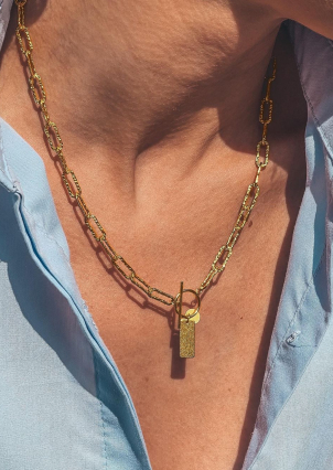 Кольє без вставок Срібло 925° (позолота) 956331