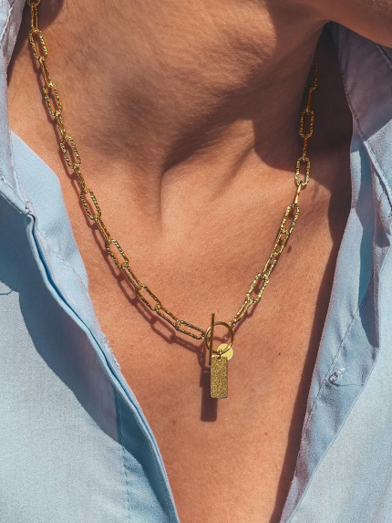 Necklace without inserts Silver 925° (gold-plated) 956331