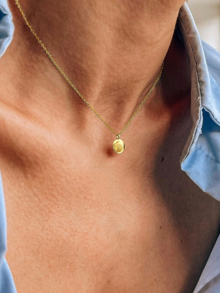 Naszyjnik bez wkładek Srebro 925° (pozłacane) HF140009