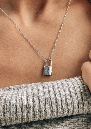 Кольє без вставок Срібло 925° (родій) HF140007