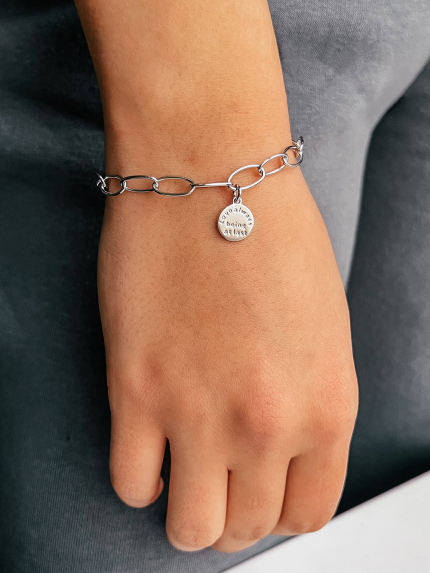 Bransoletka bez wkładek Srebro próby 925° (rod) HF170002