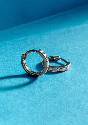 Сережки фіаніт Срібло 925° (родій) 520535