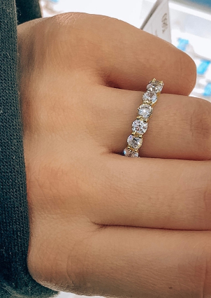 Pierścionek cyrkonia Srebro 925° (pozłacane) sr1676 str