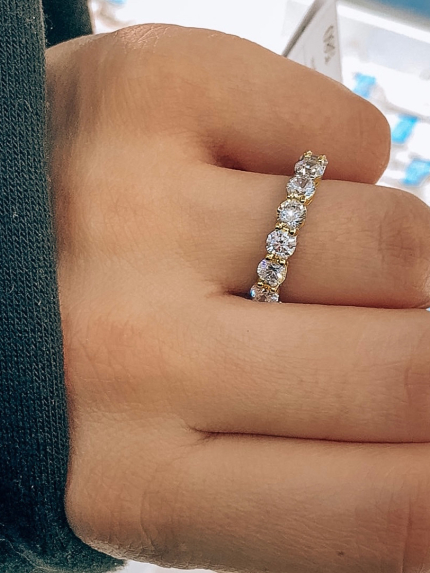 Pierścionek cyrkonia Srebro 925° (pozłacane) sr1676 str