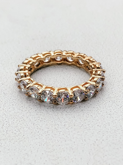 Pierścionek cyrkonia Srebro 925° (pozłacane) sr1676 str