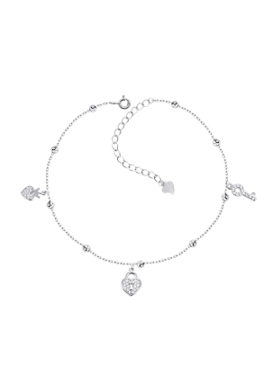 Браслет фіаніт Срібло 925° (родій) б2ф/718