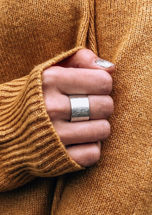 Каблучка без вставок Срібло 925° (родій) S0001/6 р