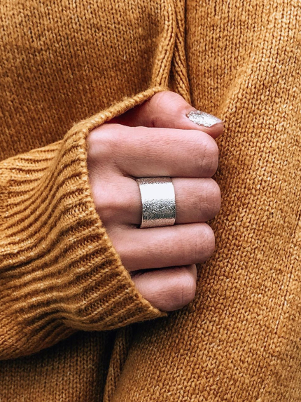 Каблучка без вставок Срібло 925° (родій) S0001/6 р