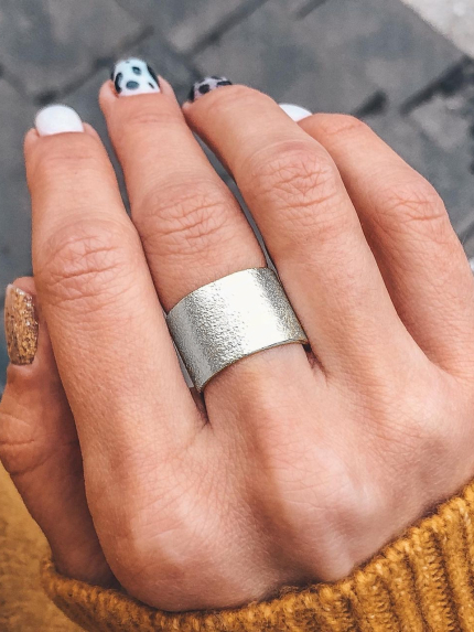 Каблучка без вставок Срібло 925° (родій) S0001/6 р