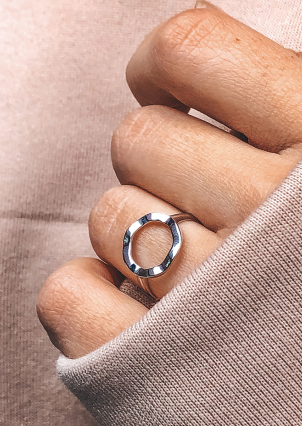 Ring without inserts Silver 925° (rhodium) 81123