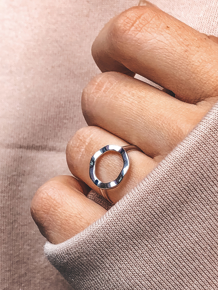 Ring without inserts Silver 925° (rhodium) 81123