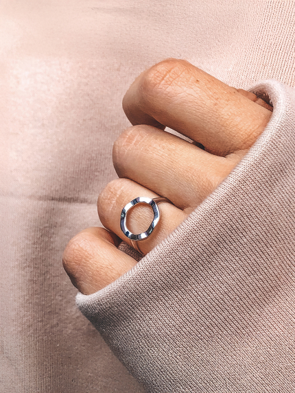 Ring without inserts Silver 925° (rhodium) 81123