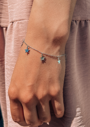 Браслет без вставок Срібло 925° (родій) б2/2023