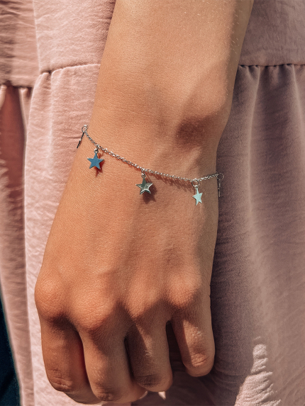 Браслет без вставок Срібло 925° (родій) б2/2023