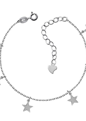 Браслет без вставок Срібло 925° (родій) б2/2023