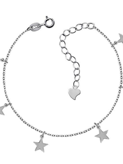 Браслет без вставок Срібло 925° (родій) б2/2023