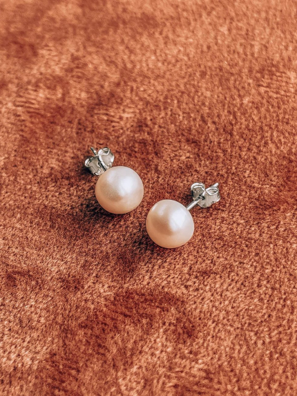 Pearl earrings Silver 925° (rhodium) SE86