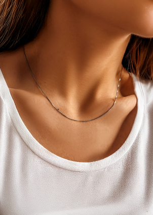 Ланцюг Срібло 925° (родій) SC07P18