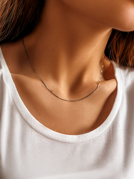 Ланцюг Срібло 925° (родій) SC07P18